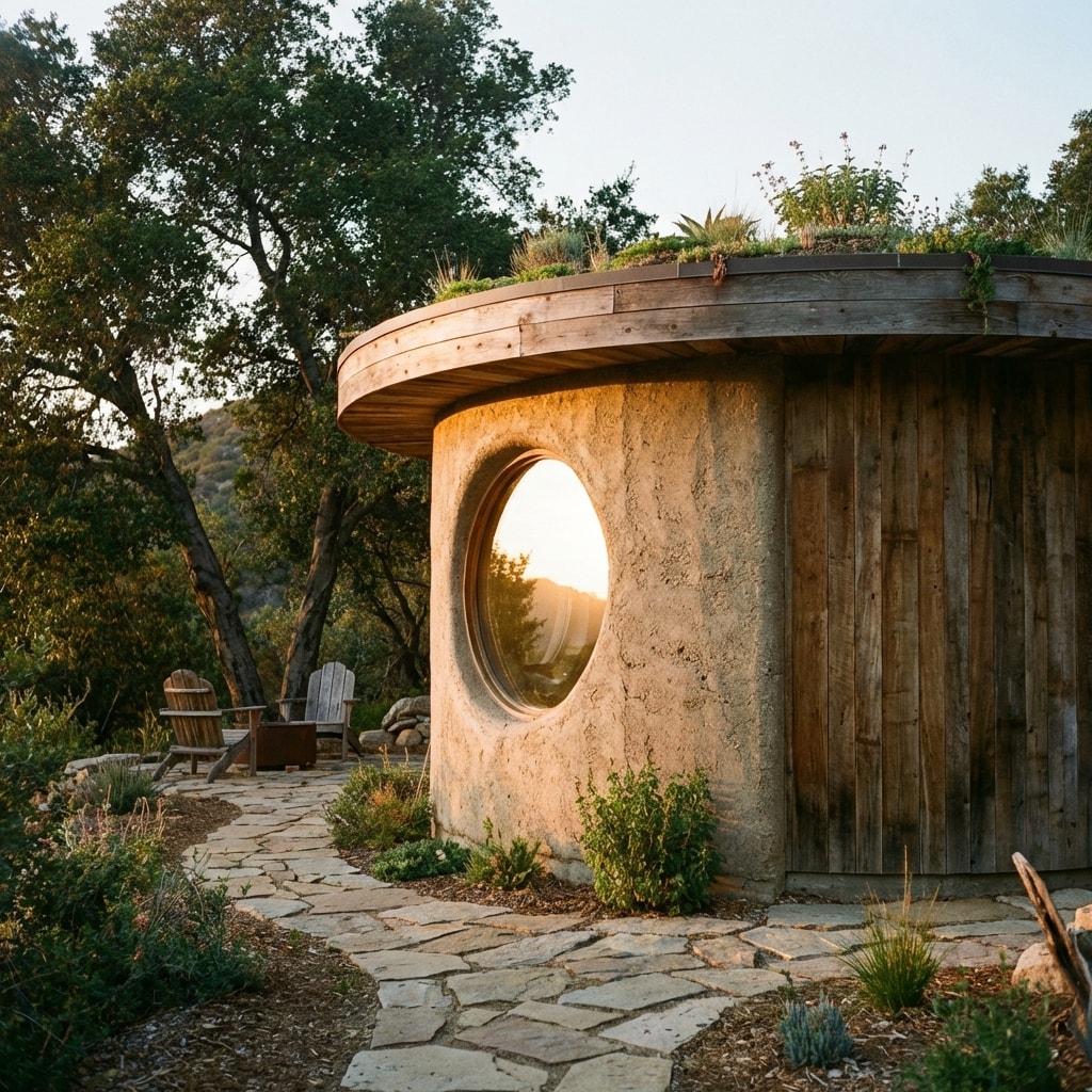 Custom Green Construction project: Hempcrete Studio Pod in Topanga Canyon, CA