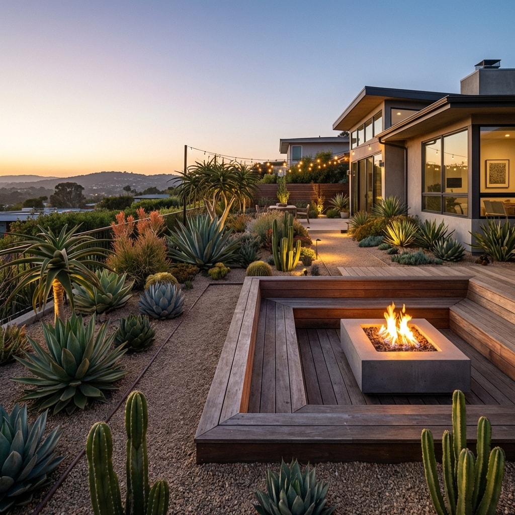 Custom Green Construction project: Xeriscape & Decking in San Diego, CA